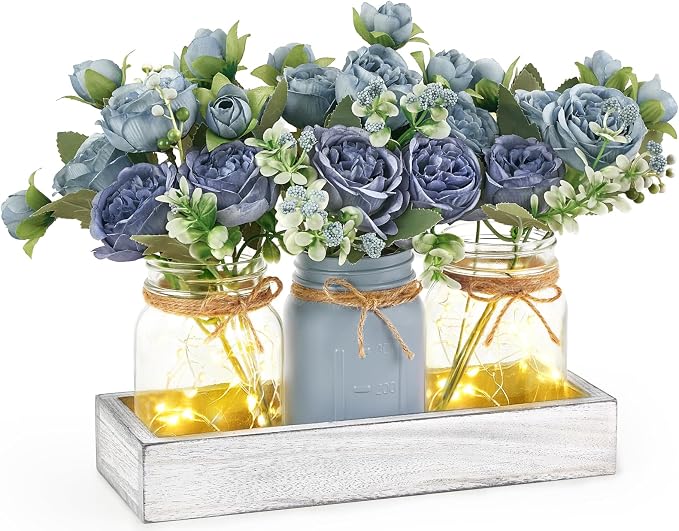 Mkono Mason Jar Lights Centerpieces by Mkono