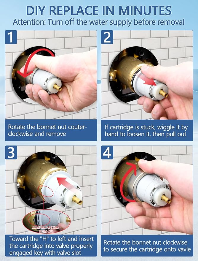 Shower Cartridge Replacement for Delta RP46074 | 1-Pack, Fits Delta 13 14 - Image 6