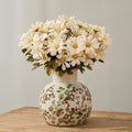 SIDUCAL Ceramic Green and Beige Antique Vase, 5.91 Inch Retro Ice Cracked by SIDUCAL