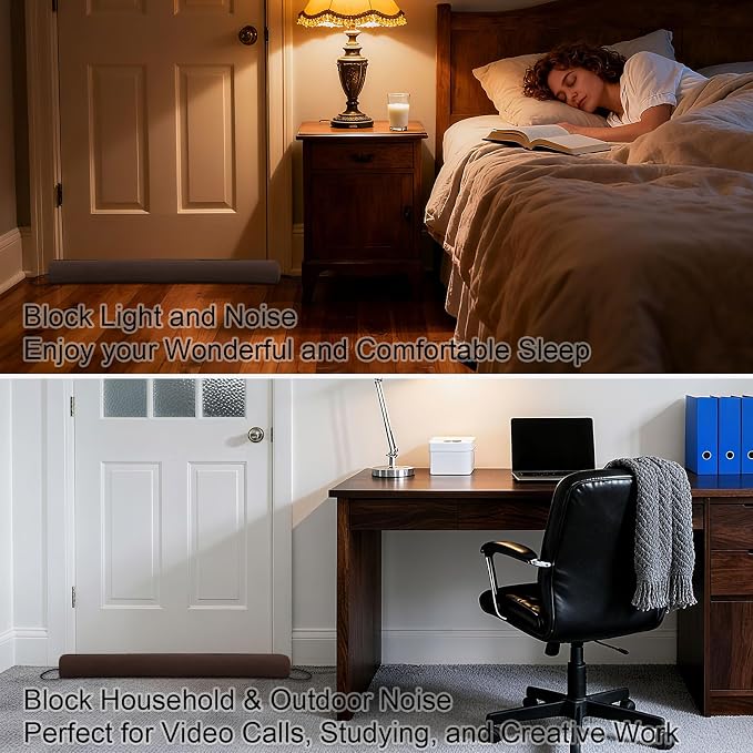 38 Inch Door Draft Stopper, Blocks Hot Cold Air - Image 3