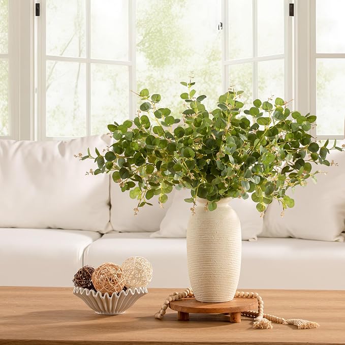 Ceramic Flower Vase, 12.5" Large Rustic Farmhouse Vases Home Decor Tall Pottery - Image 9