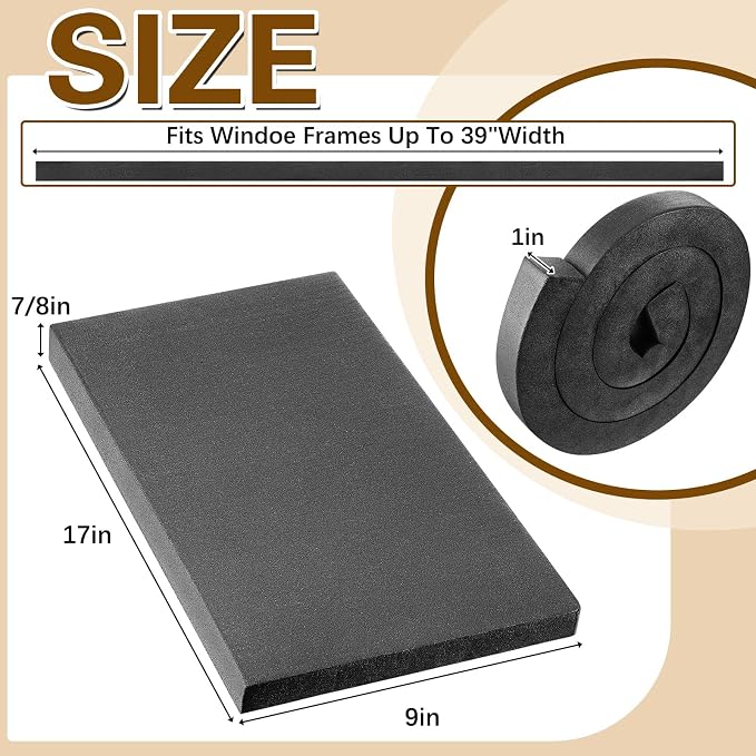 Pangda 4 Pcs Window Ac Insulated Foam Panels - Image 2