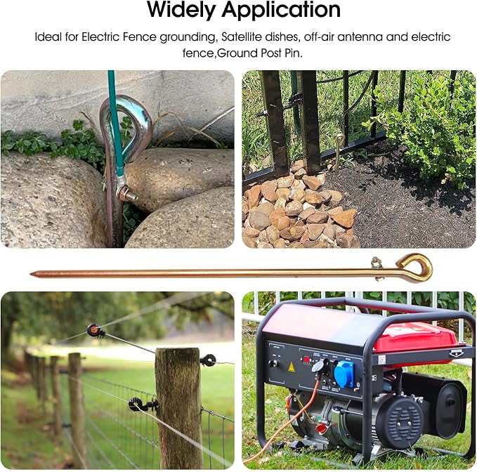 Portable Grounding Rod, Oval-eye Ground Bar - Image 5