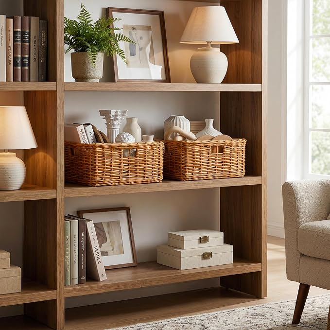 StorageWorks Pantry Baskets, Willow Storage Baskets - Image 5
