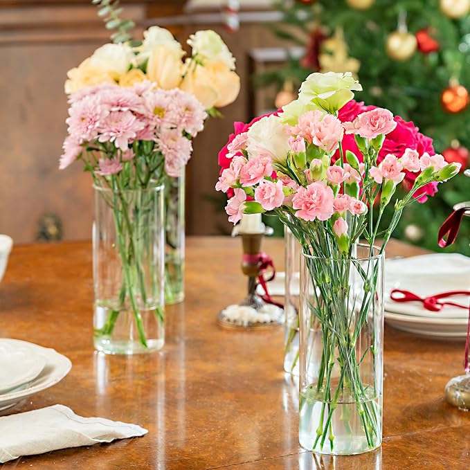 7pcs Glass Cylinder Vases for Centerpieces - Image 7