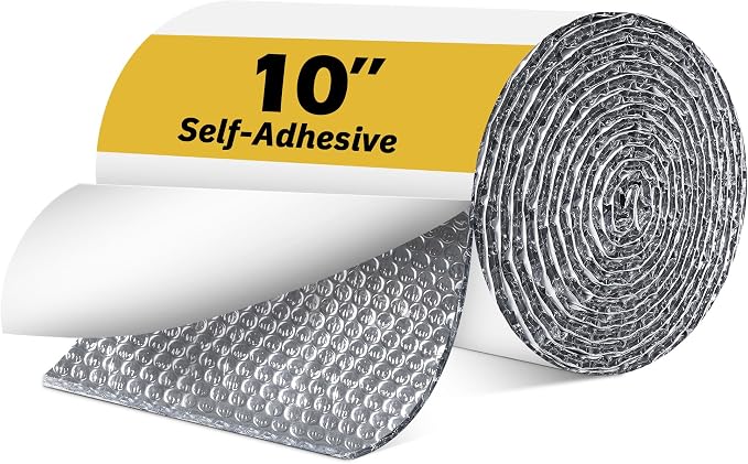 Double Bubble Reflective Foil Insulation Tape, Self-Adhesive Bubble Wrap by DEMEDO