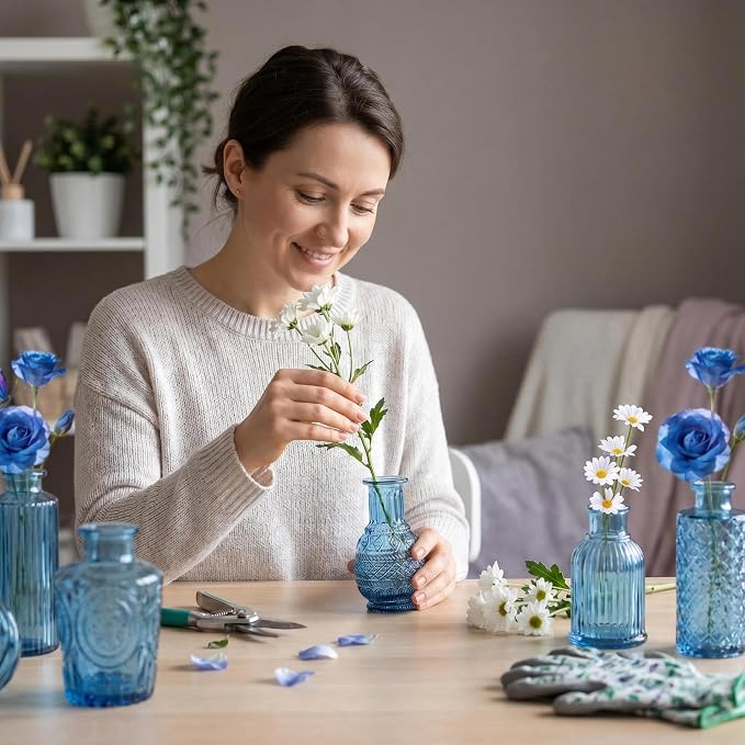 Mini Bud Vases Centerpieces for Tables, Small Flower Vases Suitable for - Image 7