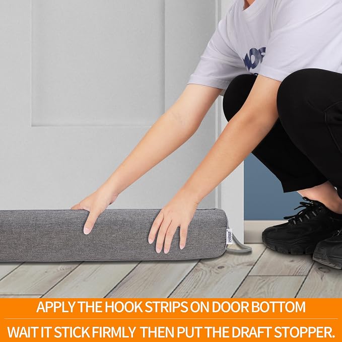 TORRAMI 30" Door Draft Stopper for Bottom of Doors, Seal Blocks Hot Air - Image 3