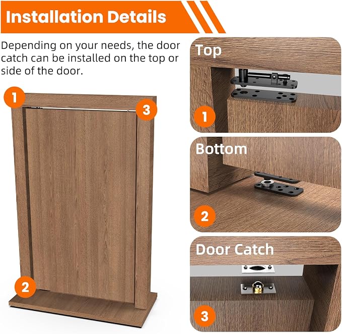 Hidden Door Hinge Pivot Hinge, 570LBS Load-Bearing Heavy Duty Pivot Door - Image 6