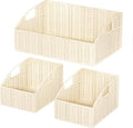 Pantry Baskets for Organizing, Wicker Storage Basket Beige | Handwoven Pantry by Ollieroo
