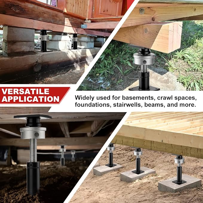 Screw Jacks Post Home Leveling, 9.5-15" House Floor Jacks, 046LBS | Heavy-Duty - Image 8
