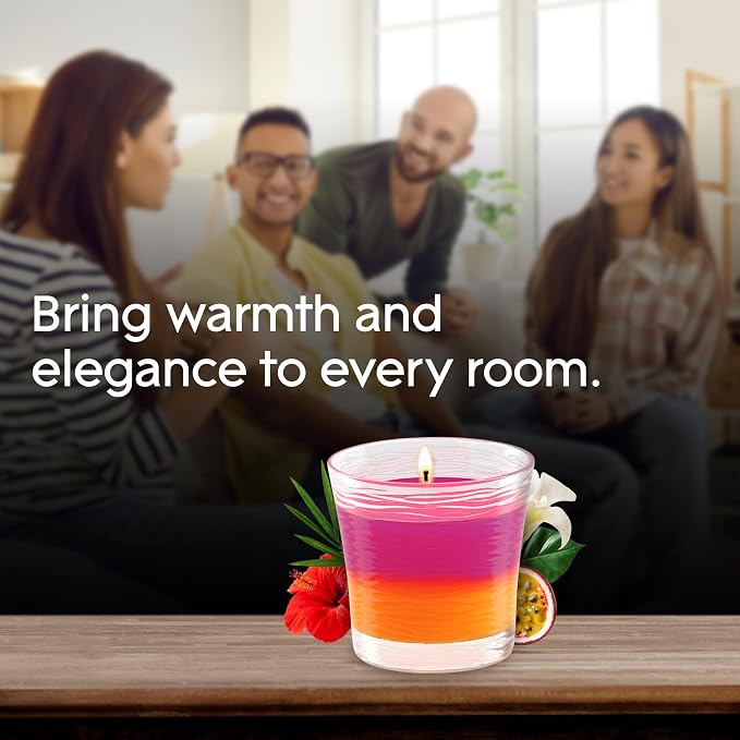 Glade 1-Wick 2in1 Scented Candle Jar, Hawaiian Breeze & Vanilla Passion Fruit - Image 8