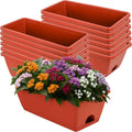 LOCONHA 12 Pack Window Box Planter, Plastic Vegetable Flower Planters Boxes | by LOCONHA