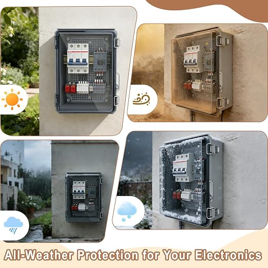 Outdoor Electrical Box Waterproof, Junction Box IP67 ABS Plastic Enclosure | - Image 5