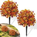 Alupssuc 2Pcs Artificial Fall Topiary Ball Flowers by Alupssuc