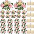 Yunlly 12 Pcs Rose Candle Rings by Yunlly