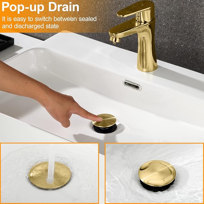 TIORIY Pop up Bahtroom Sink Drain - Image 7