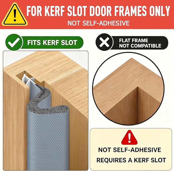 Litaibai 40 ft Kerf Weather Stripping Door Seal - Image 2