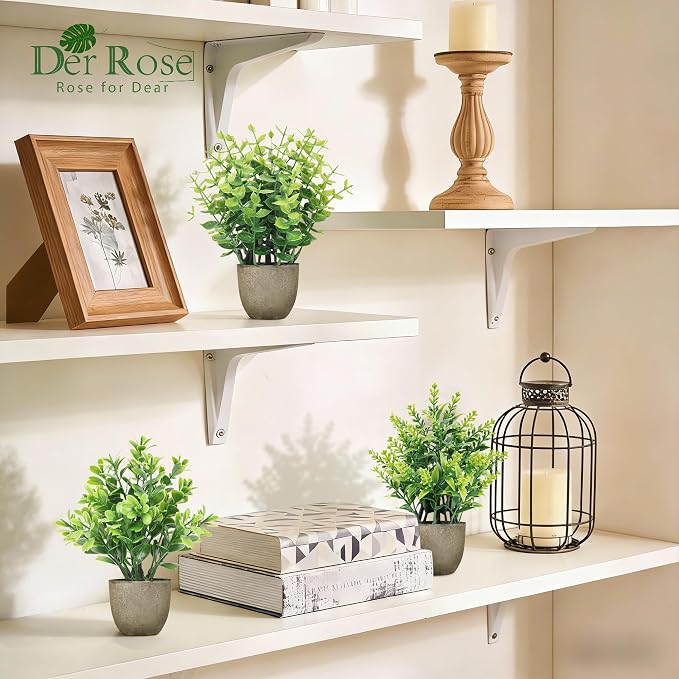 Der Rose 4 Pack Artificial Plants Indoor Fake Plants - Image 2