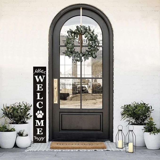 Perfnique Modern Farmhouse Lantern Decor, 2 LED 6hr Timer Flameless Candles ＆ - Image 6