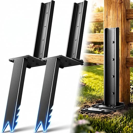 VANCASTLE Fence Post Repair Kit Adjustable, Quick-Fix Support by VANCASTLE