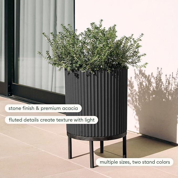 Veradek Demi Series Round Planter w/ Stand - Image 4