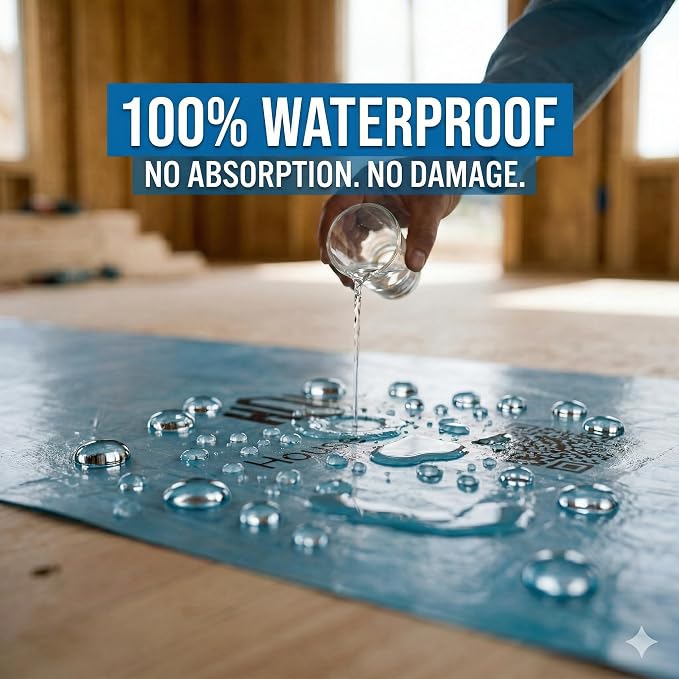 Temporary Floor Protection Roll – 39" x 164 ft – Self-Adhesive, Waterproof – - Image 4