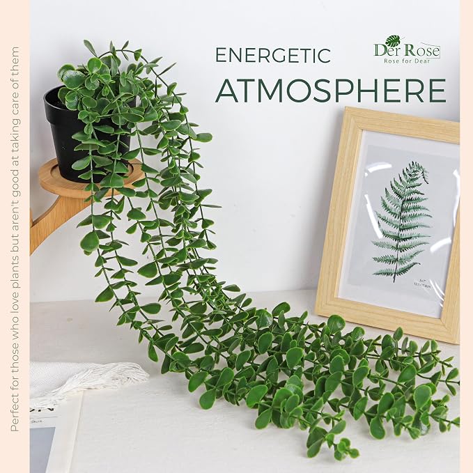 Der Rose 24.8" Fake Eucalyptus Hanging Plant - Image 2