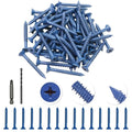 60Pcs 1/4" x 2-1/4”Concrete Screws by Unknown