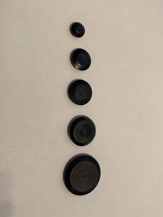 || SNAP in Plugs | CAPLUGS | Assorted 10 Each Flush Mount Black Hole Panel Plugs - Image 2