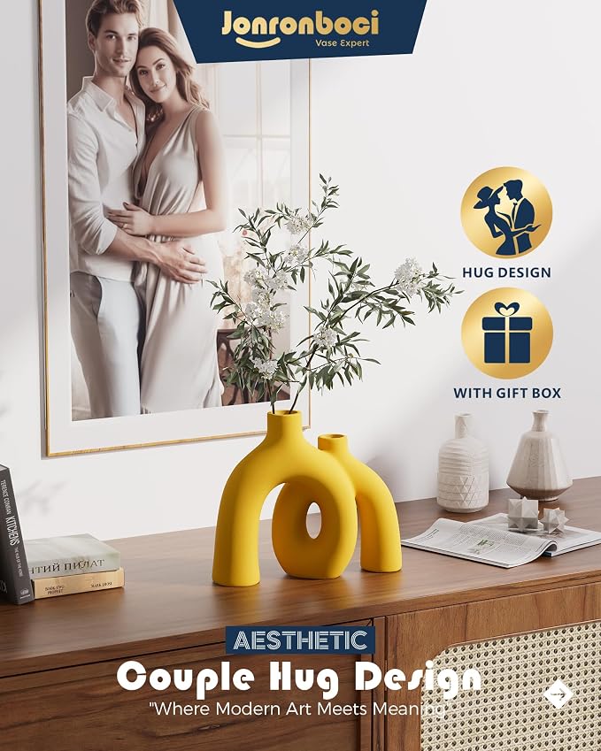 Hug Donut Decorative Vase Set - Image 2