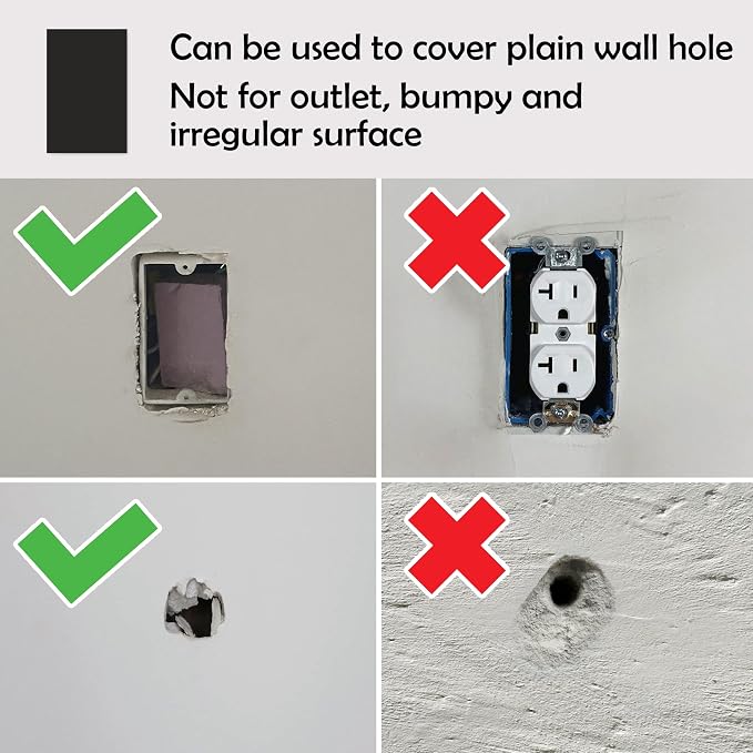 Rubber Bond Self-Adhesive Rubber Wall Outlet Cover Plate 5 Pack - Image 7