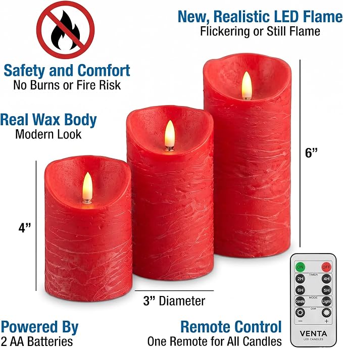 VENTA Flickering Flameless Candles - Image 2