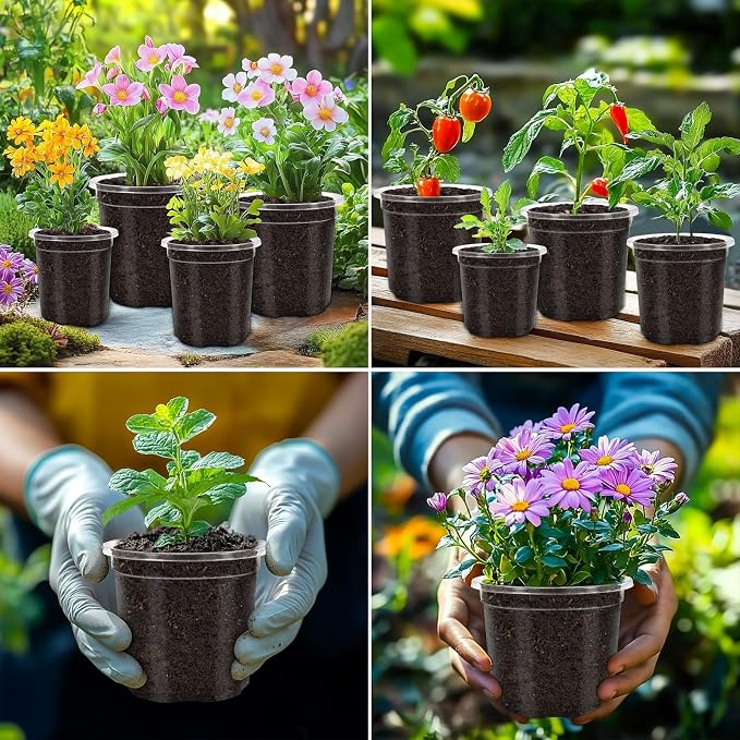 30 Pack Clear Nursery Plant Pots, 3.5 Inch - Image 7