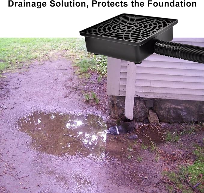 Prestantious Low Profile Catch Basin Drain Kit Gutter Downspout Extender | - Image 3