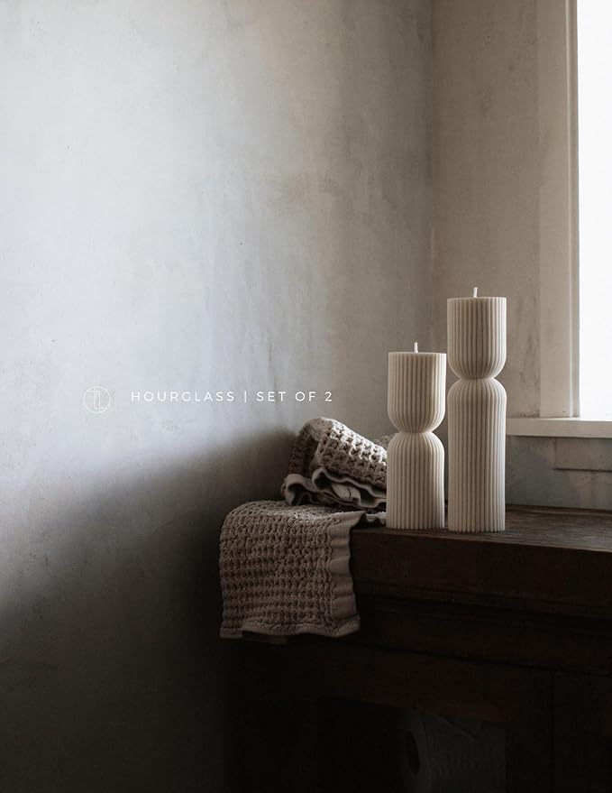 LAWA Hourglass Pillar Candle - Image 6