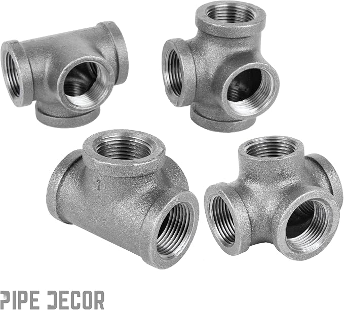 PIPE DECOR Side Outlet Tee Fitting, 3/4 Inch, DIY Furniture, and Standard 3/4 - Image 7