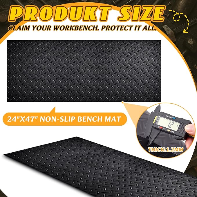 Leinuosen Workbench Mat 24" x 47", Scratch-Resistant PVC Work Bench Pad - Image 2