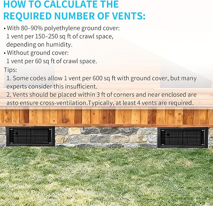 Crawl Space Foundation Vent Cover Automatic 8x16 Inch - Image 7