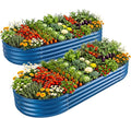 Land Guard 2 Pcs 6ft Metal Raised Garden Bed by LandGuard