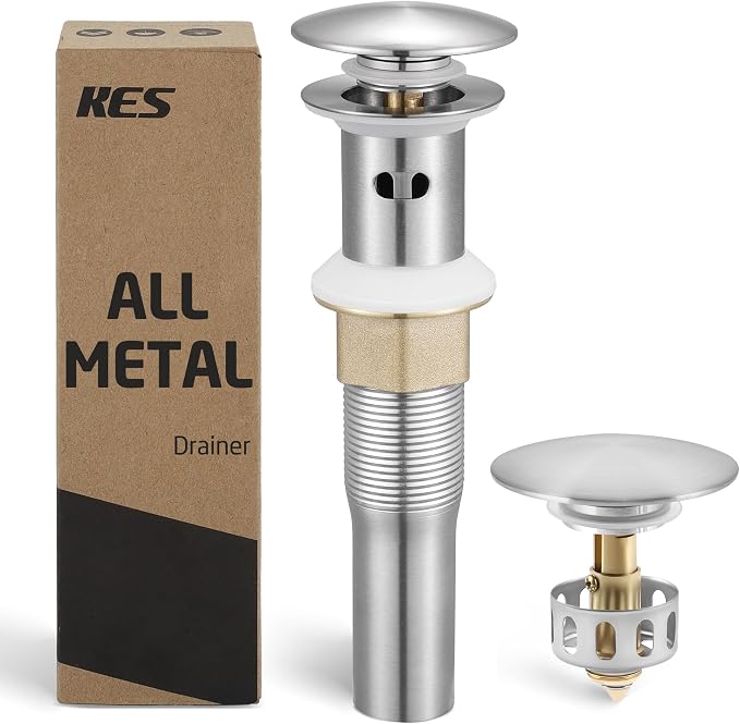 KES All Metal Bathroom Sink Drain by KES