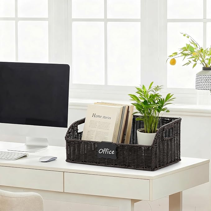 Pantry Organizers, Handwoven Large Wicker Baskets - Image 5