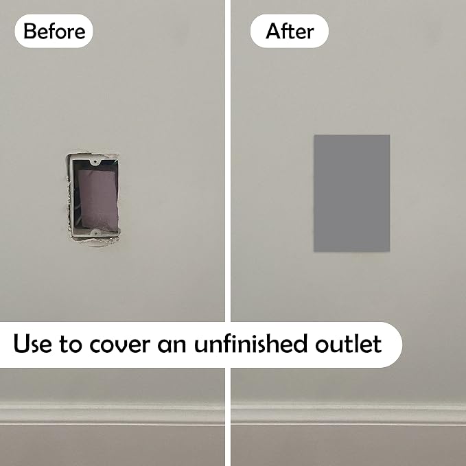 Rubber Bond Self-Adhesive Rubber Wall Outlet Cover Plate 5 Pack - Image 2