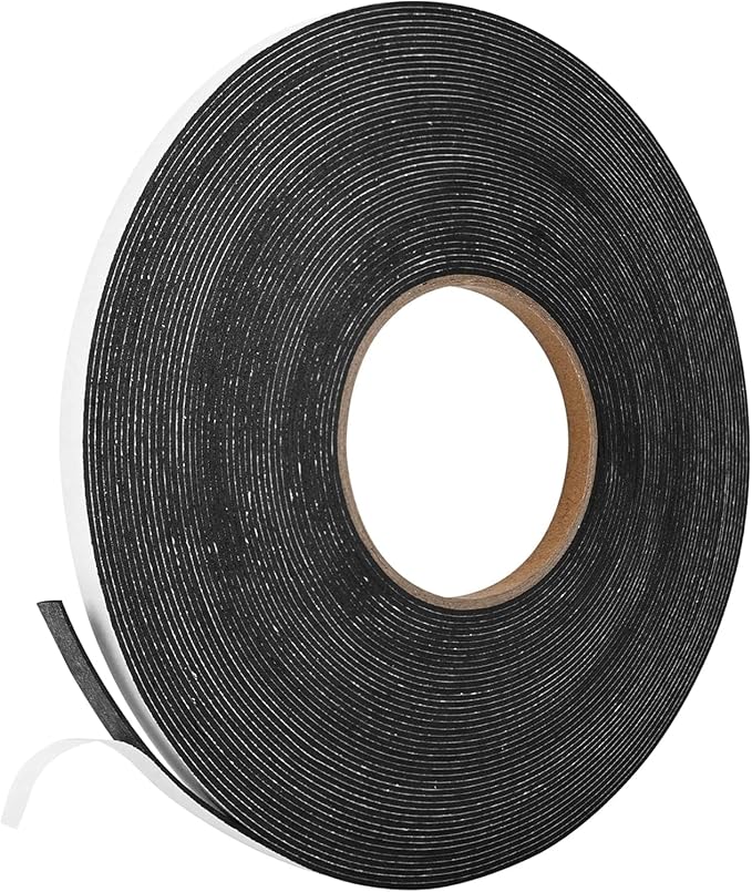 Kikerike Self Adhesive Foam Tape Weatherstrip 1/4In x 1/16In x 98.4Ft High by Kikerike