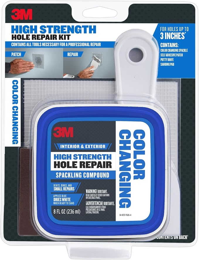 3M High Strength Small Hole Drywall Repair Kit - Image 9