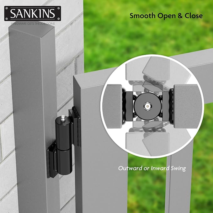 5" Heavy Duty Gate Hinges, Weld on Hinges 450lbs Capacity, Outdoor Trailer Gate - Image 5