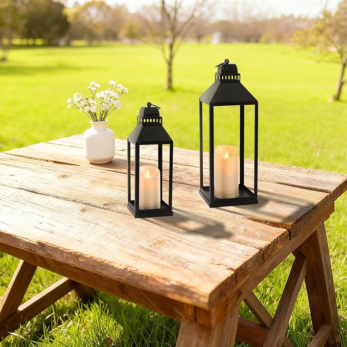 Decorative Lanterns Indoor Outdoor, Timer Remote Control - Image 8