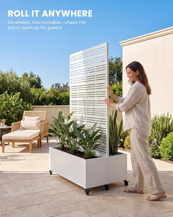 Louvered Privacy Planter Box - Image 4