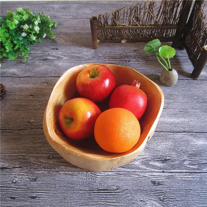 Wooden Bowl Decorative Wood Fruit Bowl | Irregular Creative Wood Bowls - Image 6