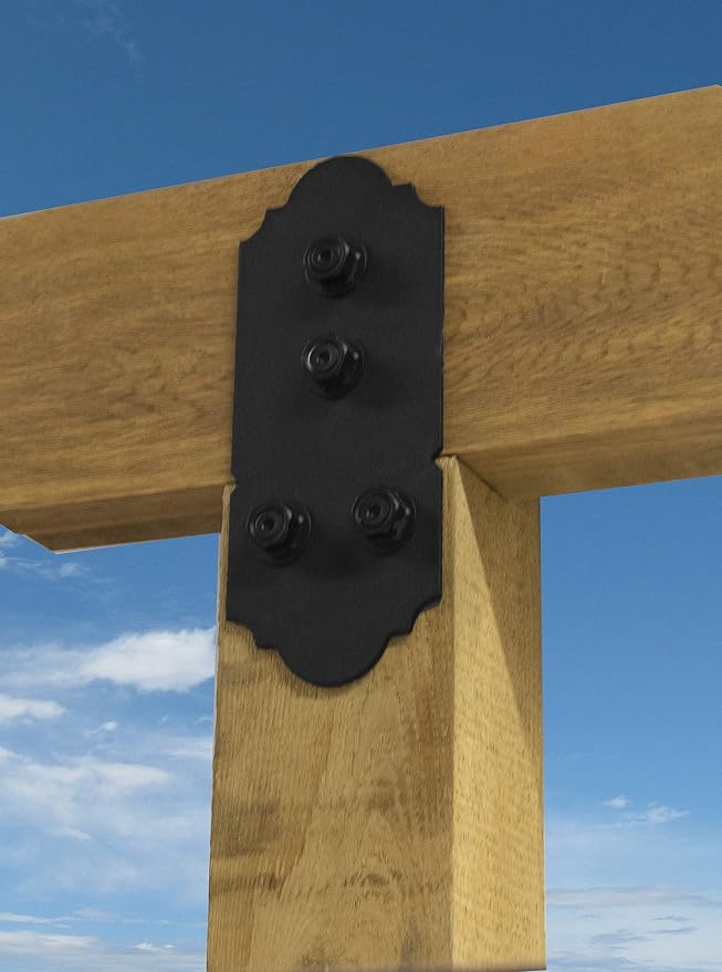 OZCO Laredo Sunset Post to Beam Flush Connector, 2 Pack, fits wood beams and - Image 6